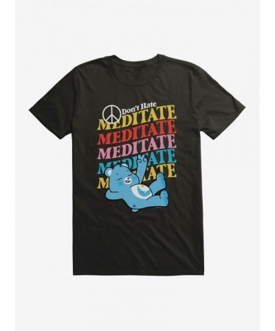 Care Bears Bedtime Bear Don't Hate Meditate T-Shirt $9.56 T-Shirts