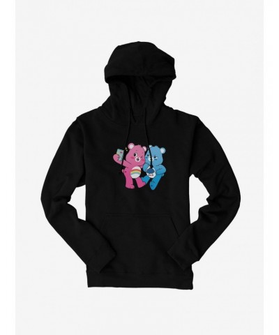 Care Bears Grumpy And Cheer Annoyed Selfie Hoodie $20.65 Hoodies