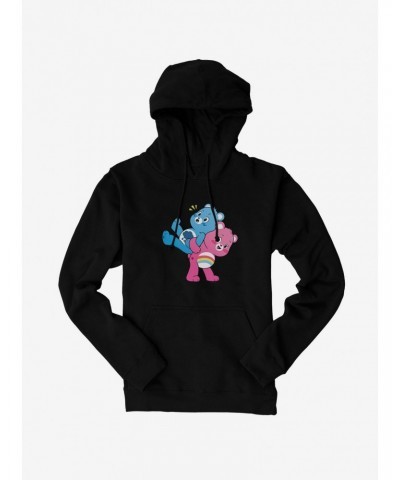 Care Bears Grumpy And Cheer Surprise Back Ride Hoodie $15.27 Hoodies