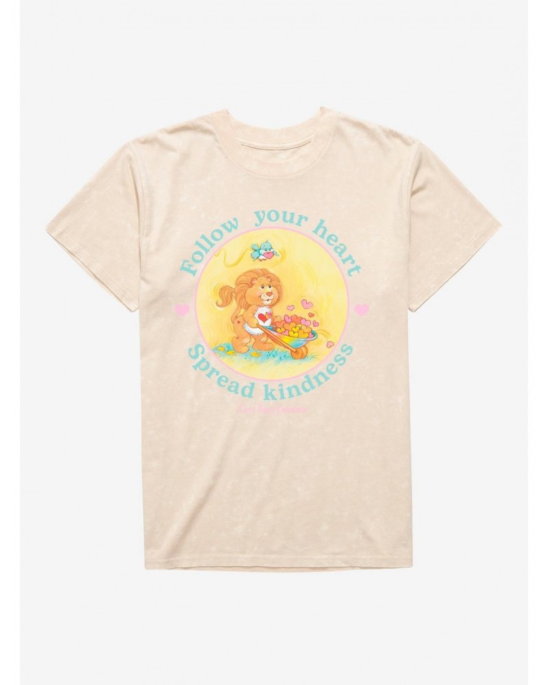 Care Bear Cousins Brave Heart Lion Follow Your Heart Mineral Wash T-Shirt $8.81 T-Shirts