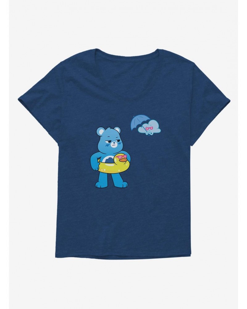 Care Bears Grumpy Bear Summer Girls T-Shirt Plus Size $11.36 T-Shirts