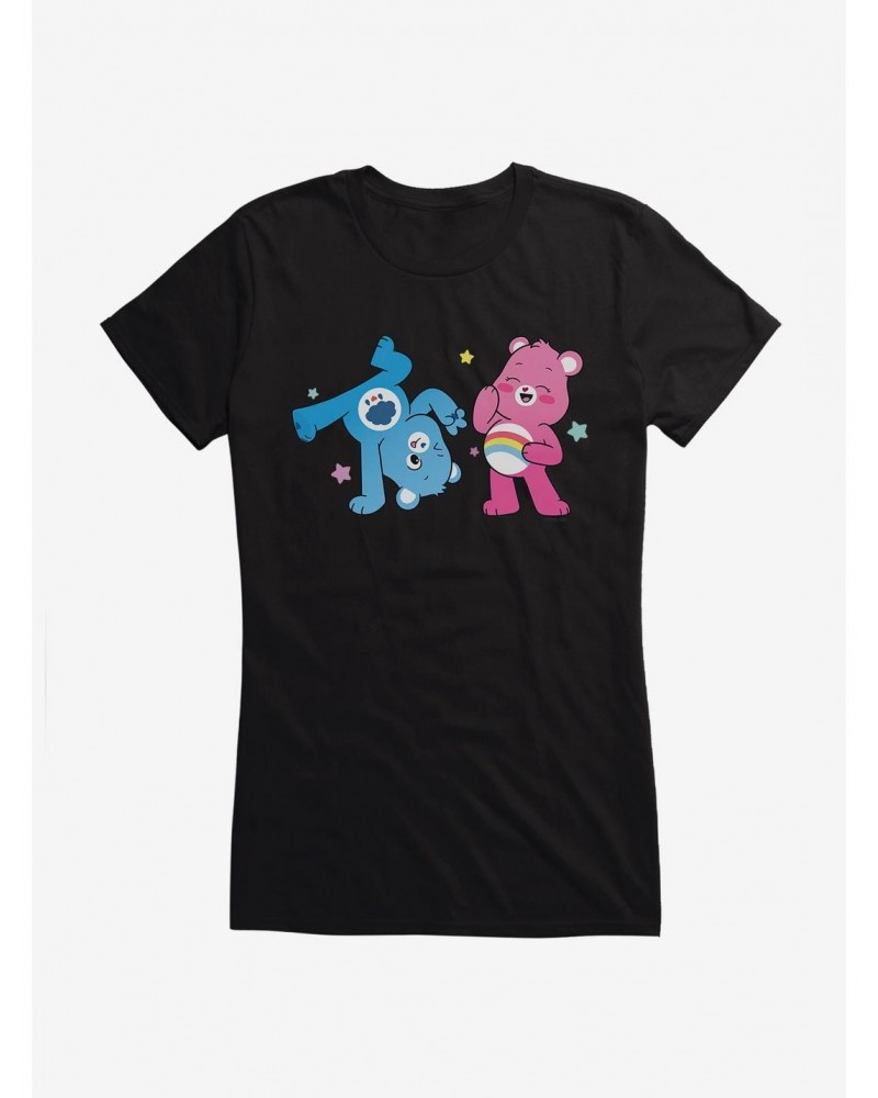 Care Bears Grumpy And Cheer Cartwheel Girls T-Shirt $12.45 T-Shirts