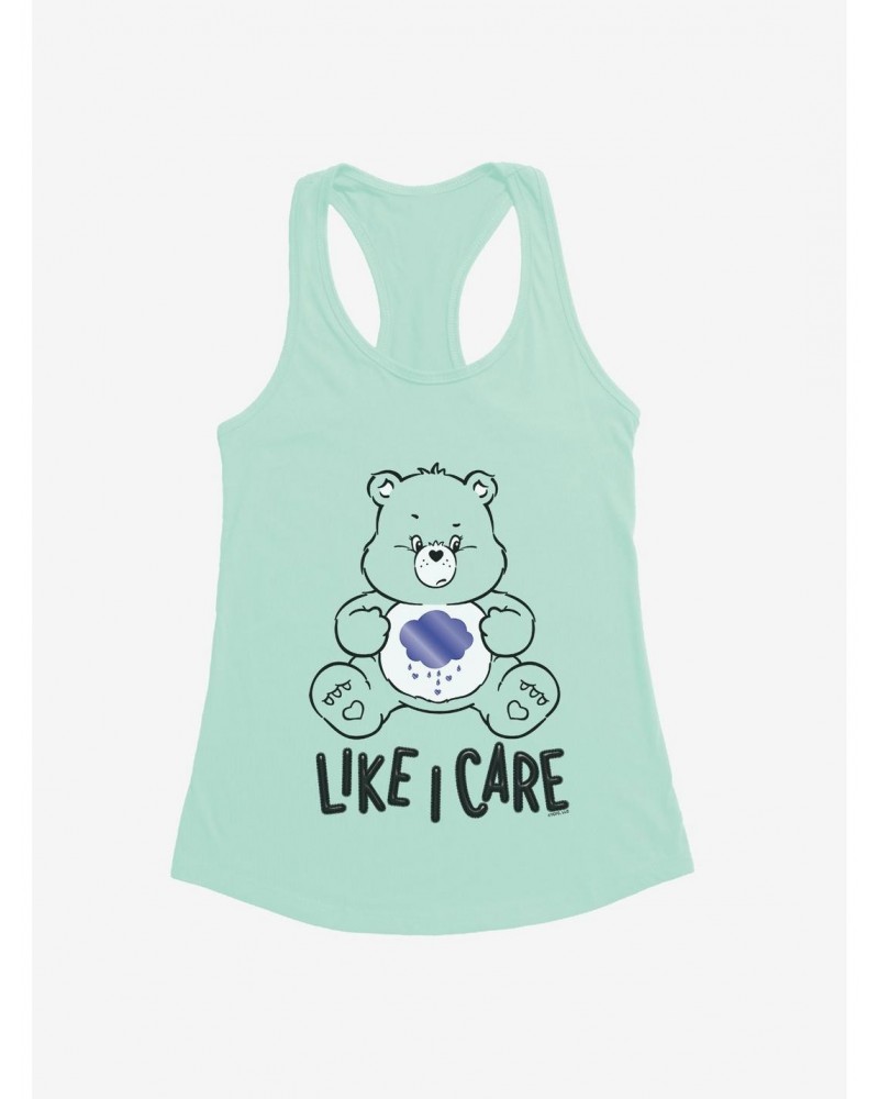 Care Bears Grumpy Bear Like I Care Girls Tank Top $9.21 Tops