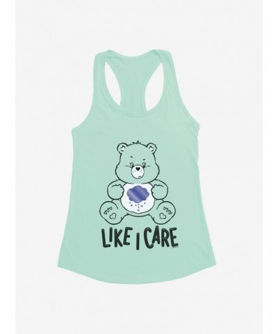 Care Bears Grumpy Bear Like I Care Girls Tank Top $9.21 Tops