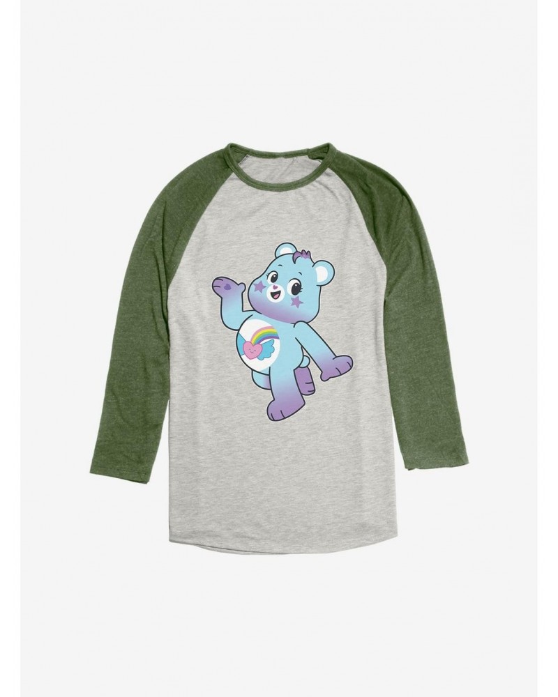 Care Bears Side Pose Dream Bright Bear Raglan $11.27 Raglans