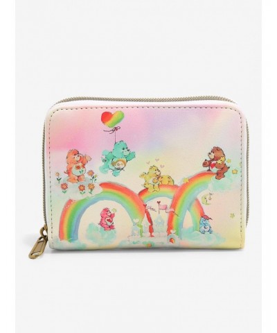 Loungefly Care Bears Rainbow Tie-Dye Mini Zipper Wallet $11.21 Wallets