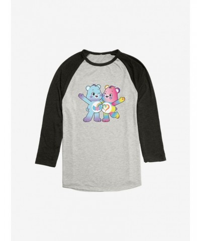 Care Bears Rainbow Heart and Dream Bright Bear Raglan $10.69 Raglans