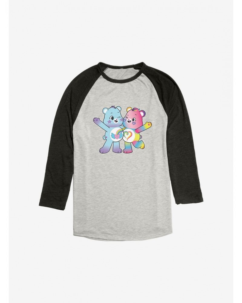 Care Bears Rainbow Heart and Dream Bright Bear Raglan $10.69 Raglans