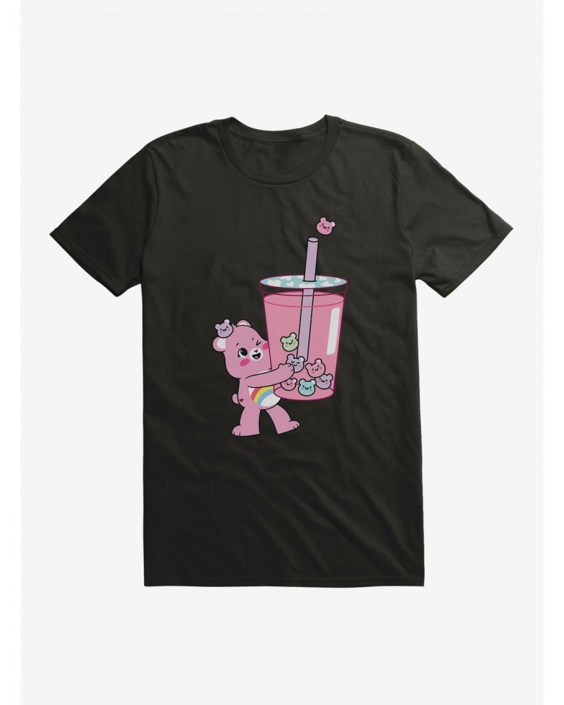 Care Bears Cheer Bear Pink Boba Time T-Shirt $7.65 T-Shirts